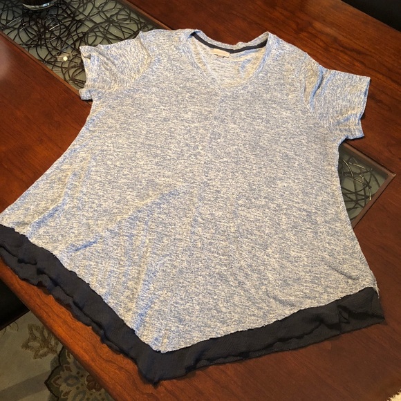 Avenue Tops - Handkerchief Hem Soft Tunic (Size 18/20)